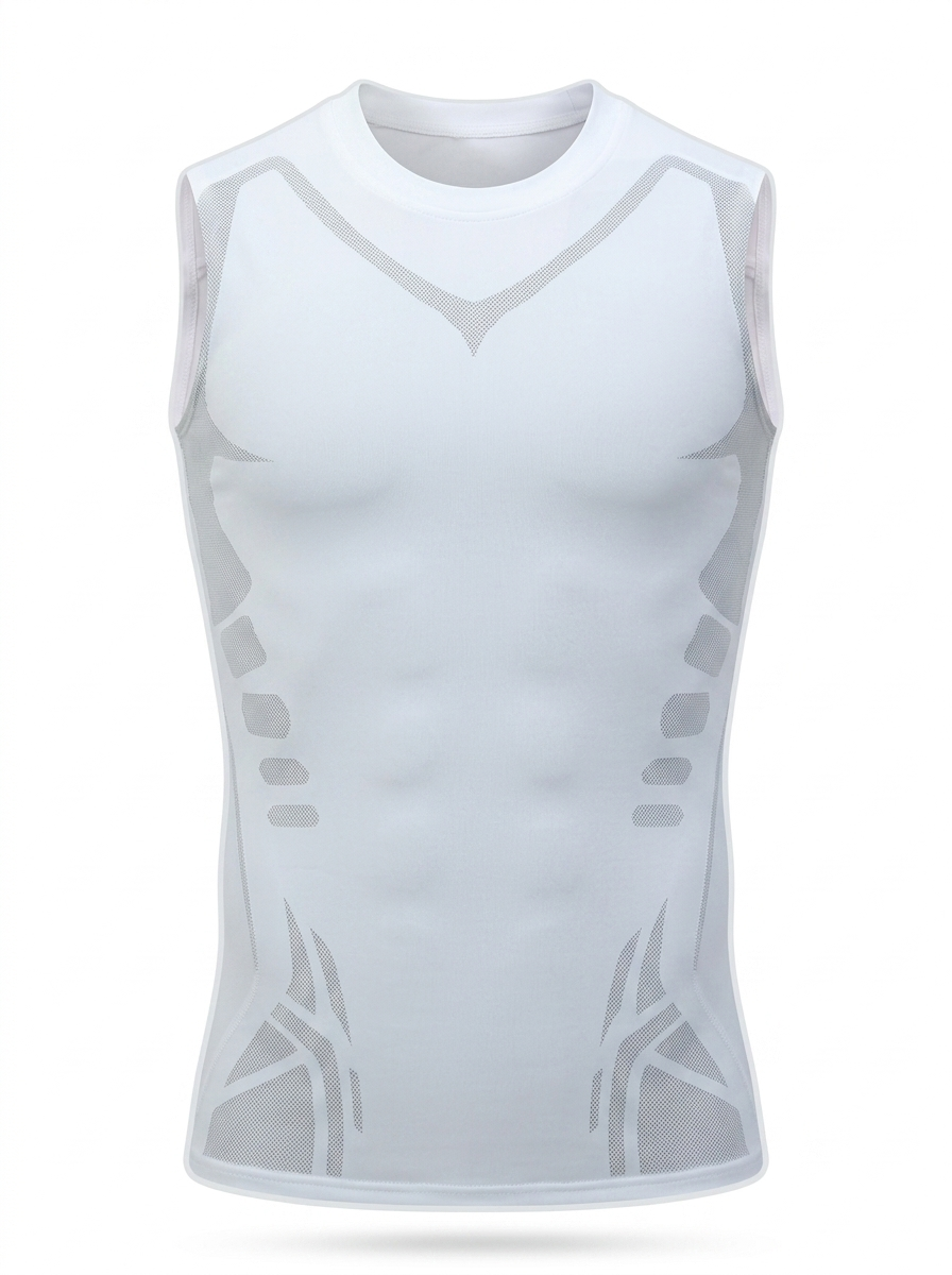 Débardeur sculptant homme Belyform, coloris blanc