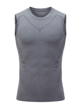 Débardeur sculptant homme Belyform, coloris gris
