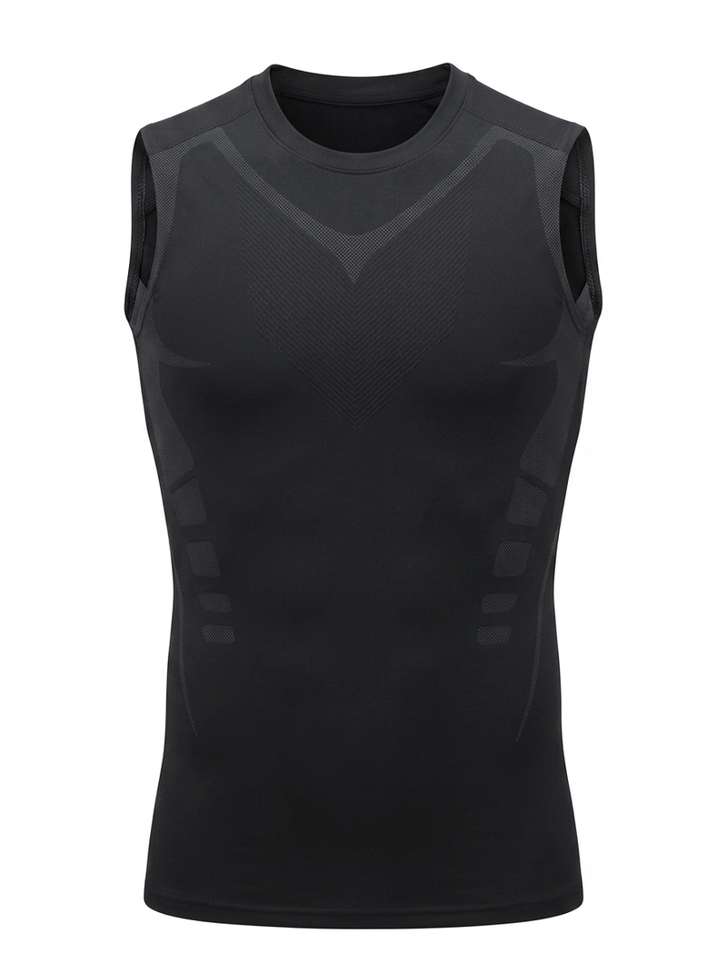 Débardeur sculptant homme Belyform, coloris noir