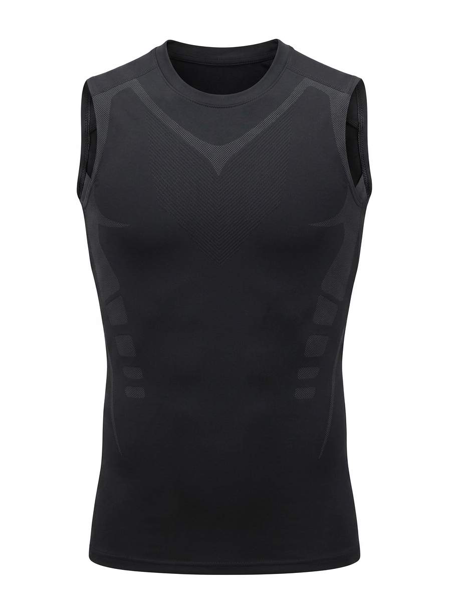 Débardeur sculptant homme Belyform, coloris noir